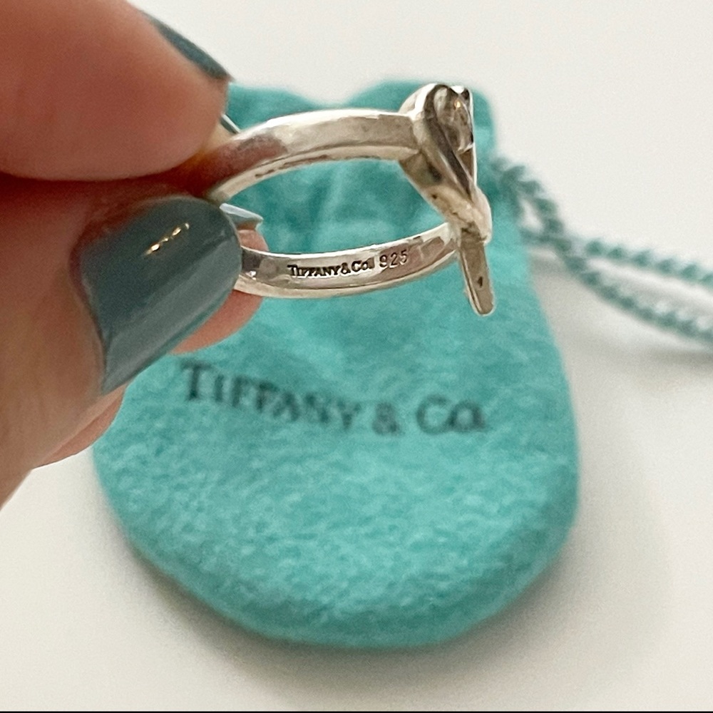 Tiffany & Co. Paloma Picasso Loving Heart Ring Sterling Silver - Picture 4 of 5